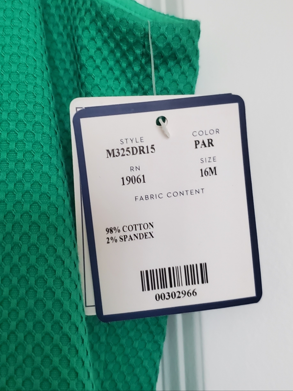 Doncaster Green Midi Dress with White Lace Collar. Beautiful Texture. Sz 16 NWT - Picture 5 of 5